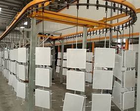 TS16949 Phanh đĩa phun Thiết bị sơn tĩnh điện Tiết kiệm năng lượng