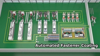 Dây chuyền sơn thông minh kỹ thuật số, hoàn toàn tự động: Làm sạch, phun bi, phủ, thiêu kết